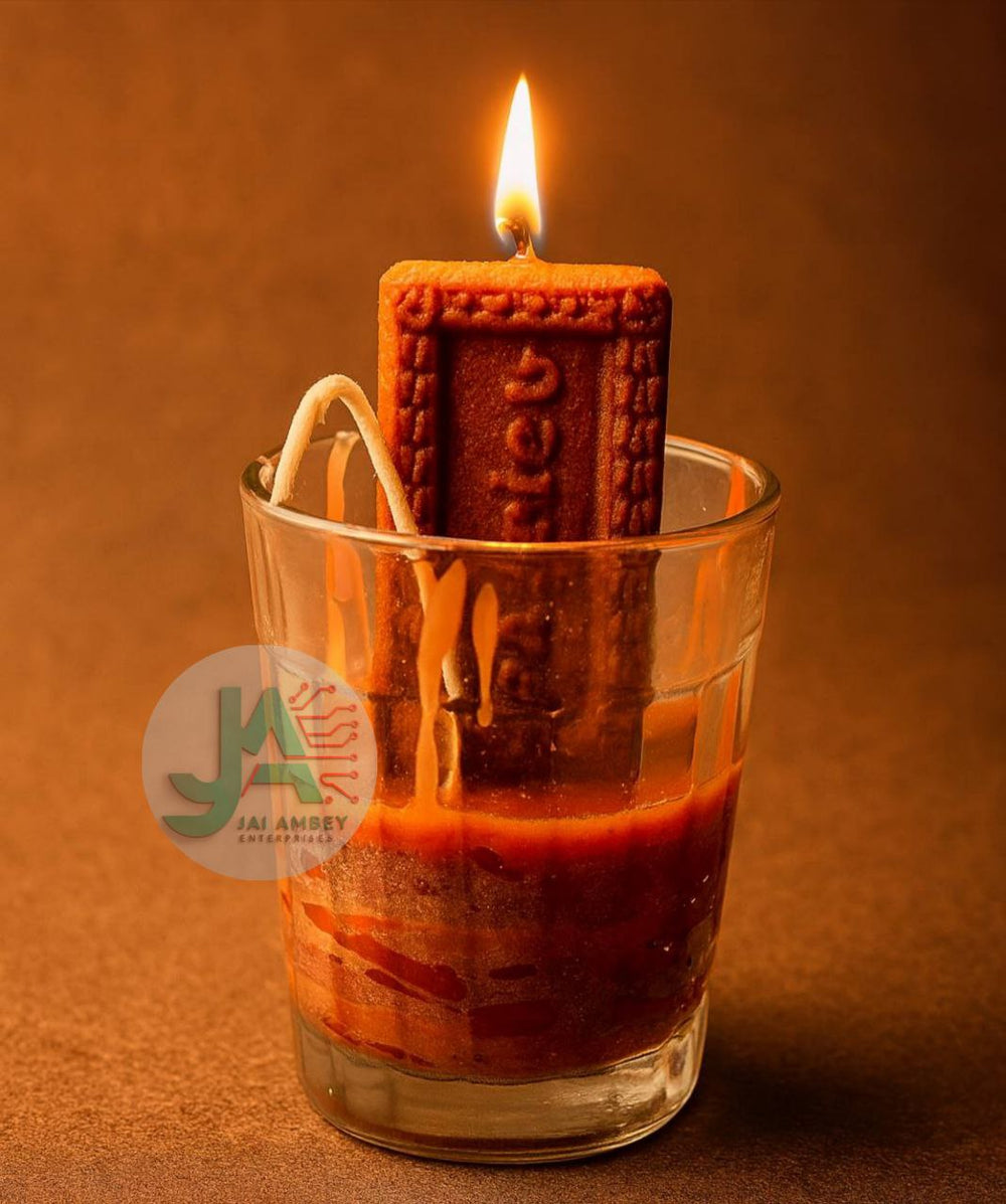Chai & Biscuit Glass Candle