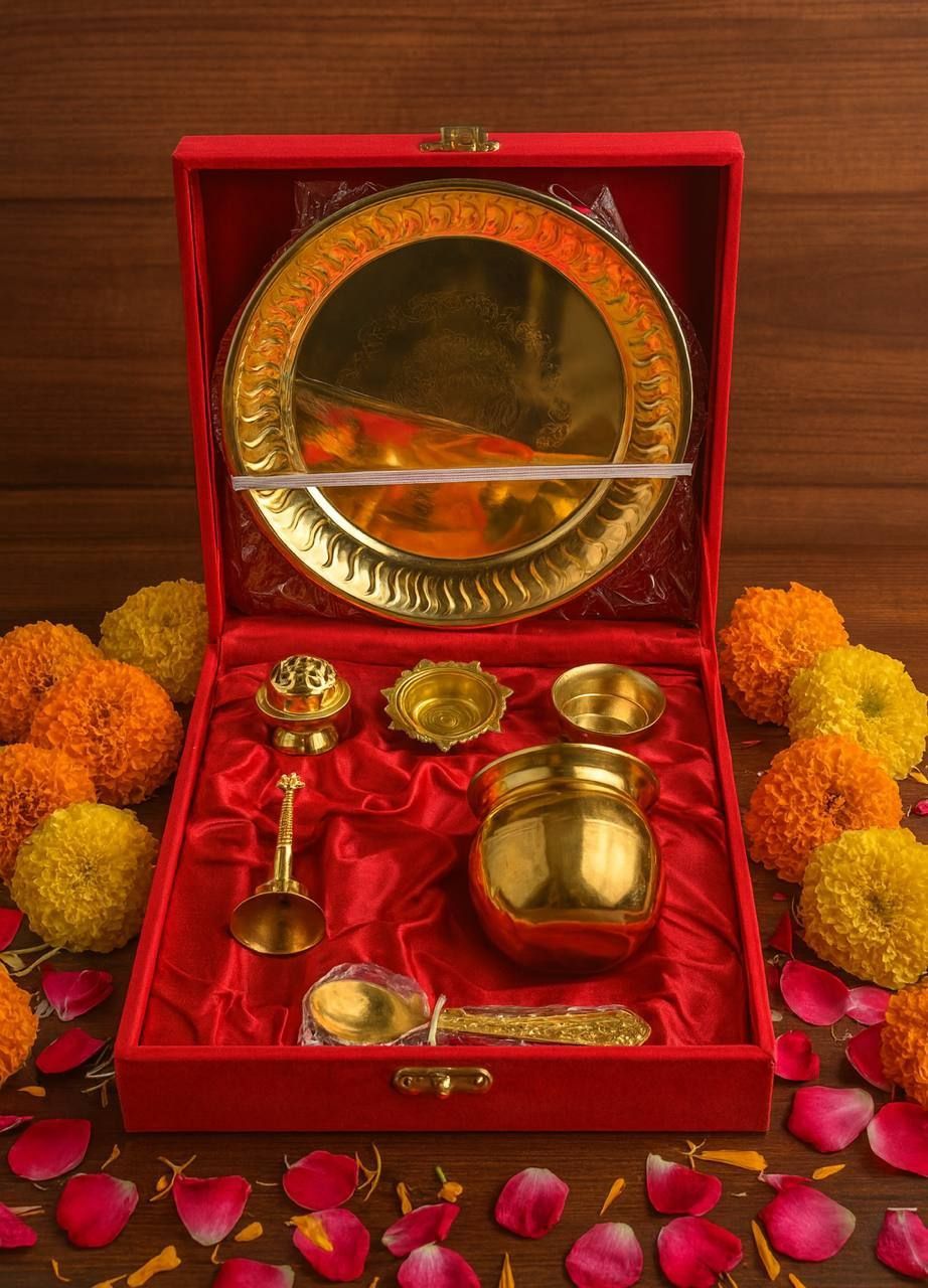 7-Piece Pooja Thali Set