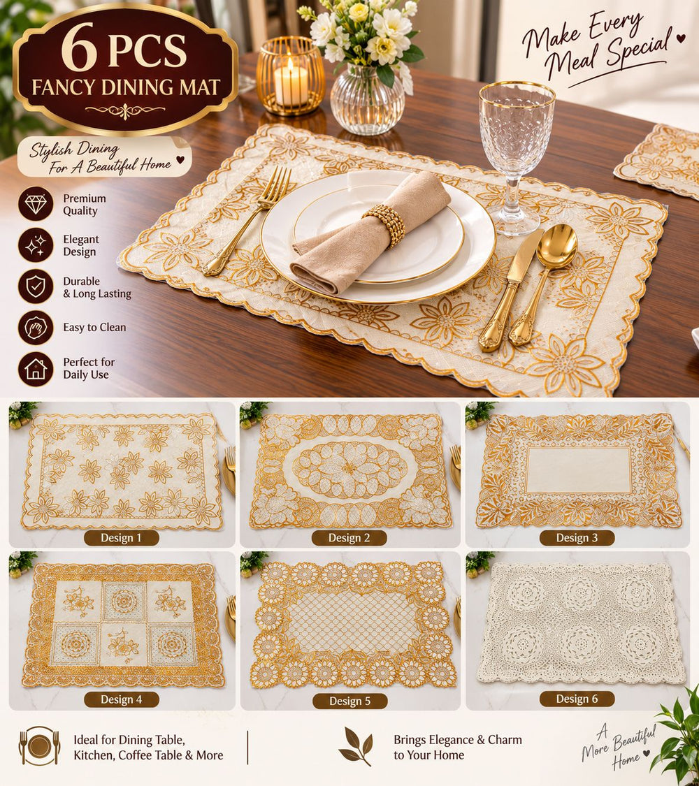 Fancy Dining Table Mats – Set of 6