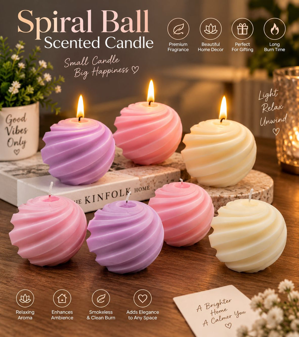 Spiral Ball Scented Candle