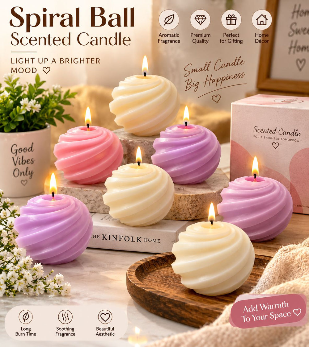 Spiral Ball Scented Candle
