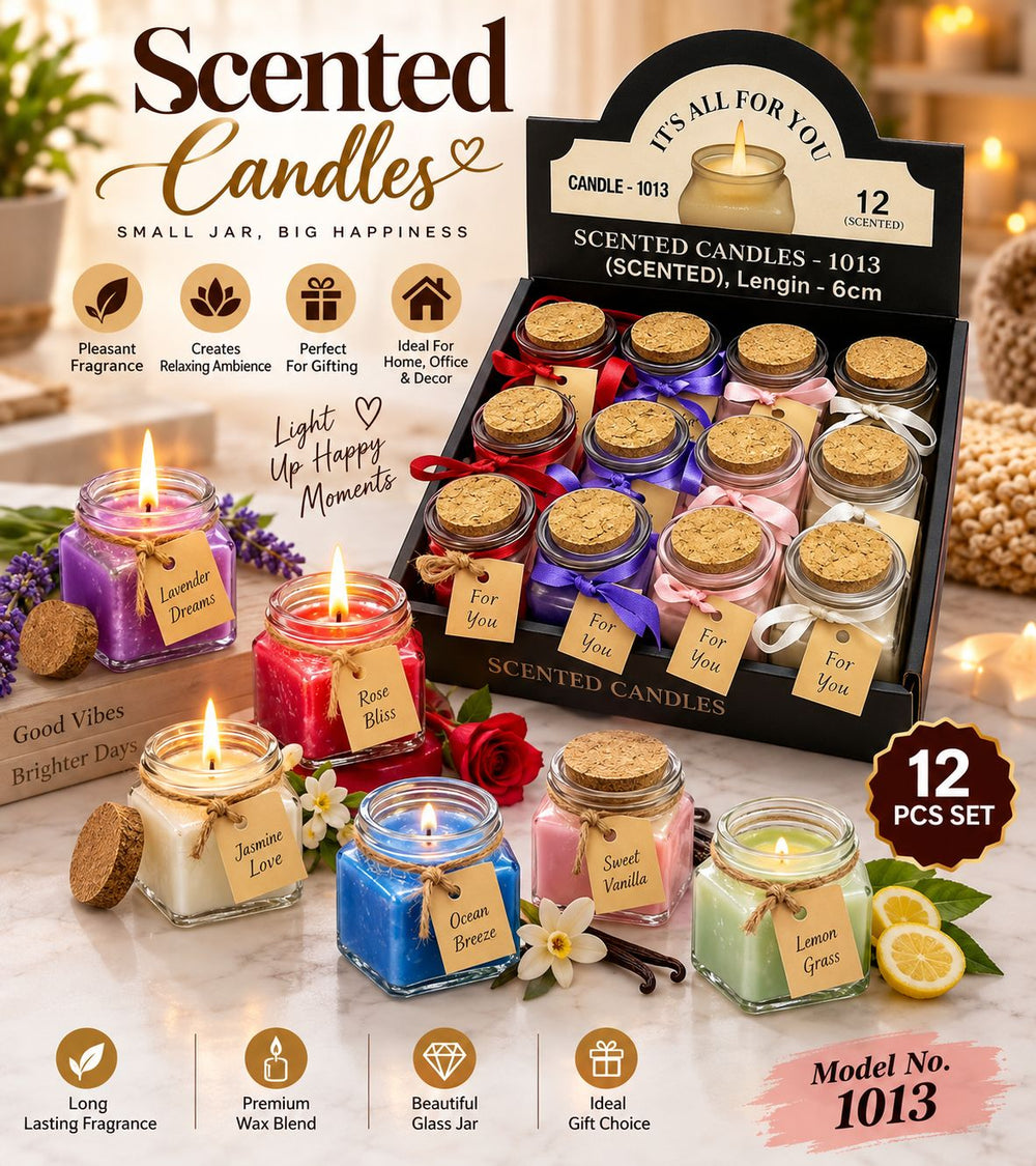 Aroma Moments Scented Glass Jar Candle