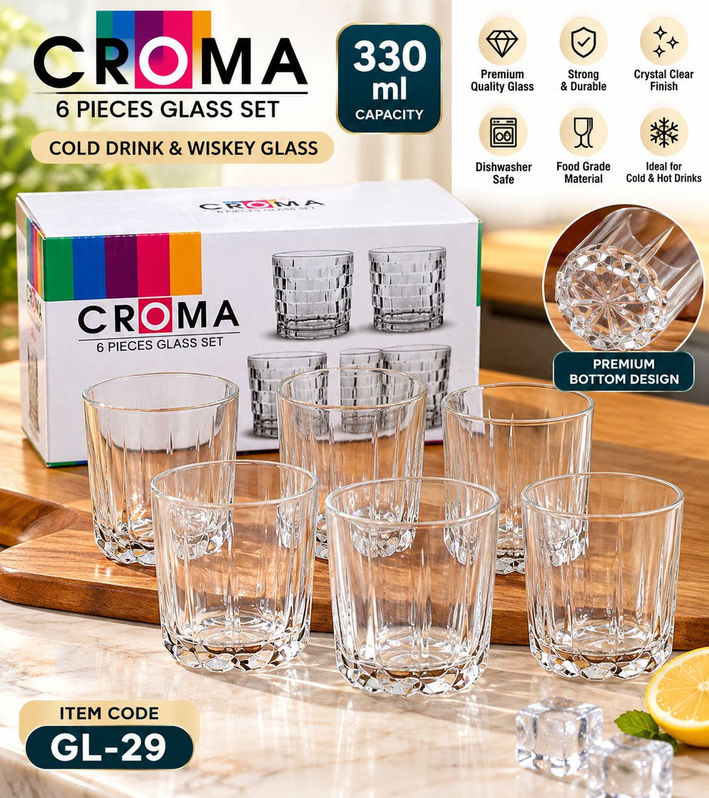 Max Glass Set – 6 × 330 ml