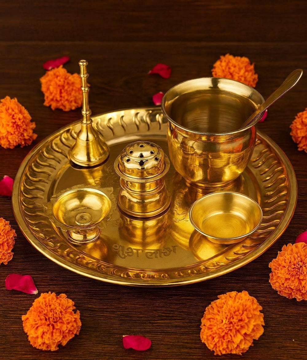 7-Piece Pooja Thali Set