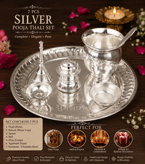 7-Piece Pooja Thali Set
