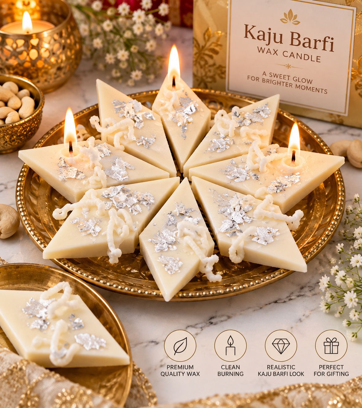 Mithai Candles Gift Box – 6 Pcs