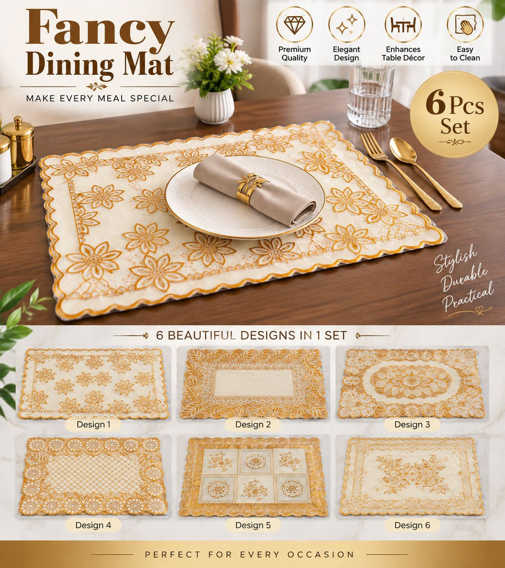 Fancy Dining Table Mats – Set of 6