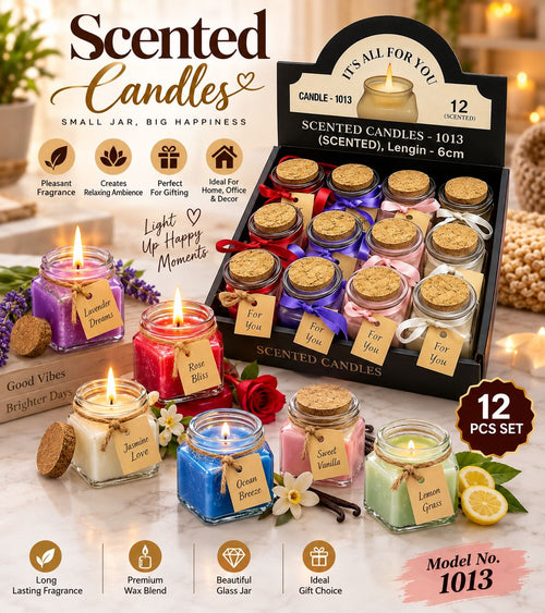 Aroma Moments Scented Glass Jar Candle