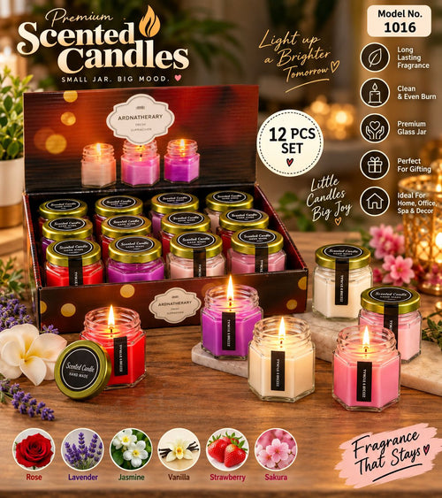 Aroma Bliss Scented Glass Jar Candle