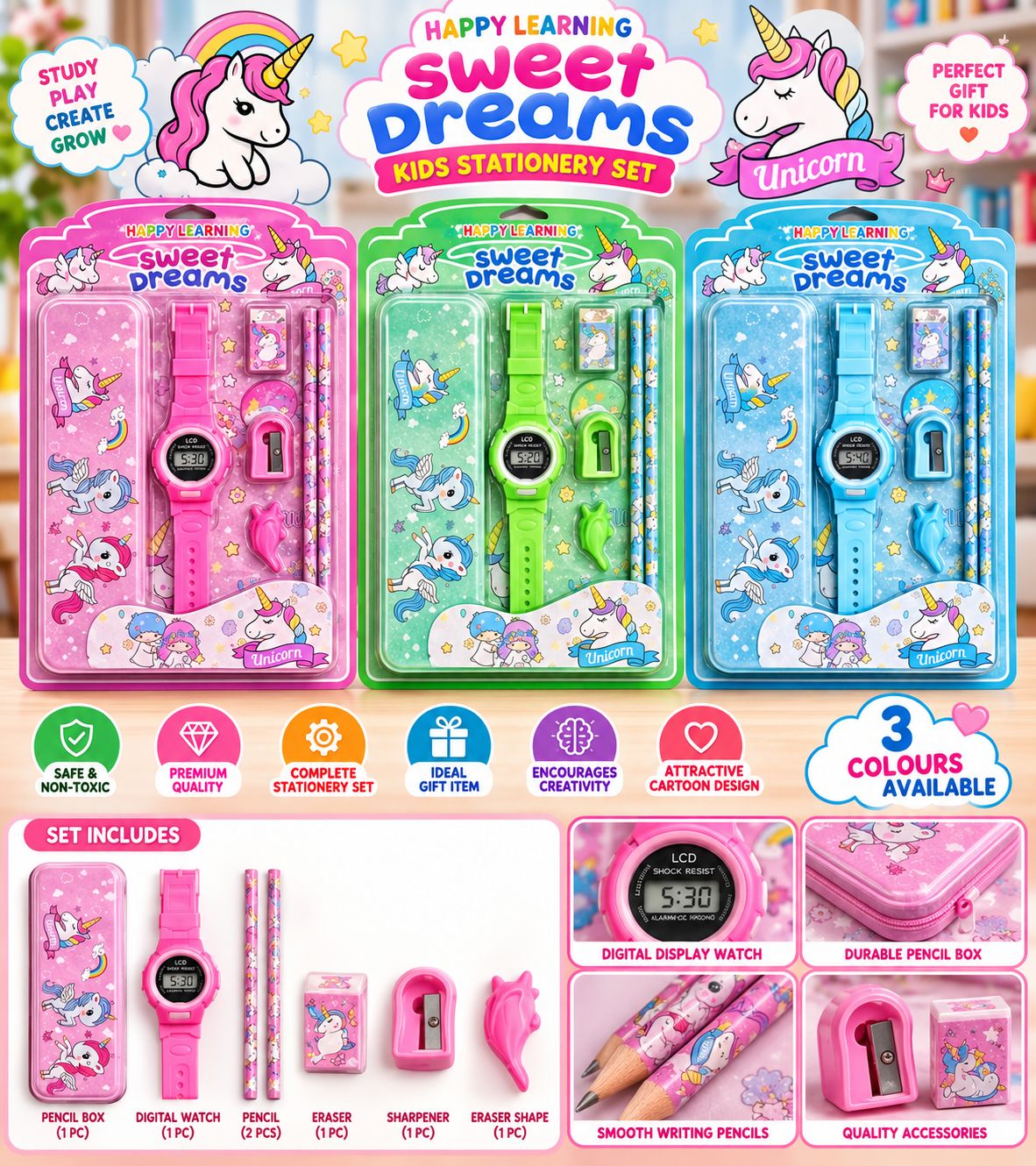 Kids Stationery Gift Set