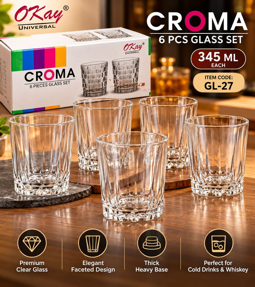 Excalibur Big Glass Set – 6 × 345 ml