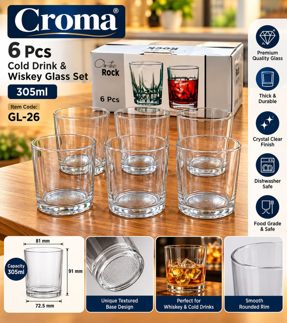 Classic Glass Set – 6 × 305 ml