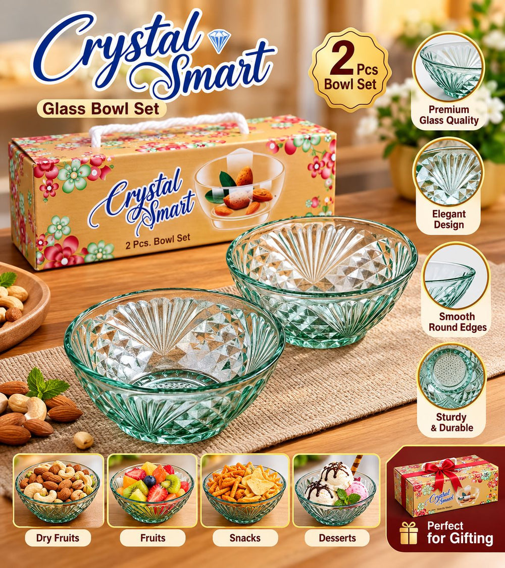 Crystal Bowl Gift Set – 2 Bowls