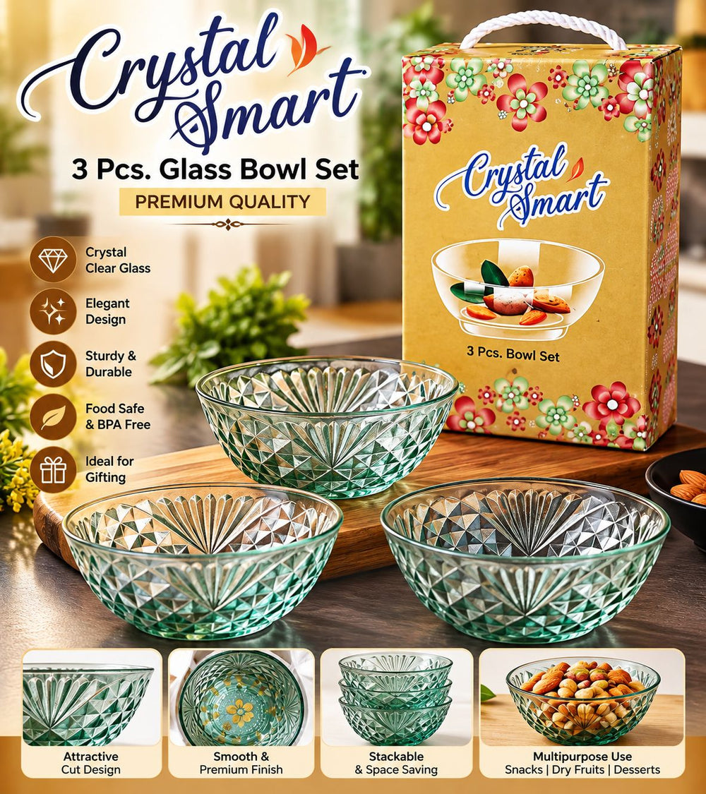 Crystal Bowl Gift Set – 3 Small Bowls